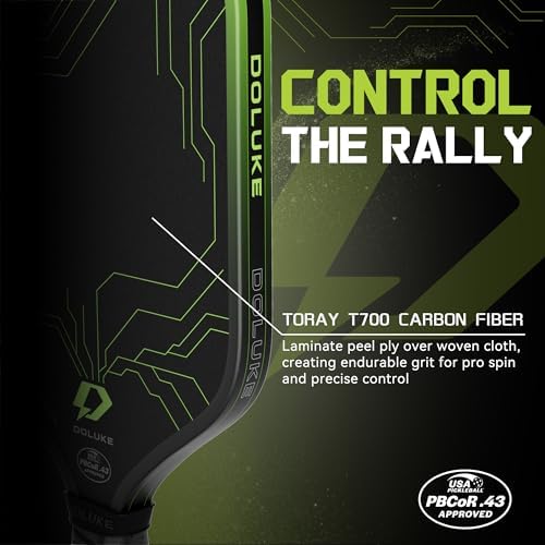 Pickleball Paddles with Toray T700 Carbon Fiber and 16mm Gen3 Core, Designed for Balance and Precision, USAP Approved