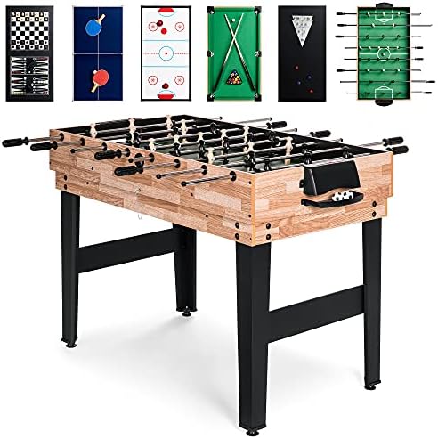 Best Choice Products 10-in-1 Combo Game Table Set for Home & Game RoomFriends & Family2x4ftHockey, Foosball, Pool, Shuff