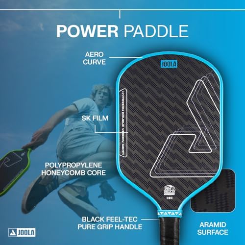 JOOLA Double Vision 16mm Pickleball Paddle - USAP Approved - NFC Chip Enabled