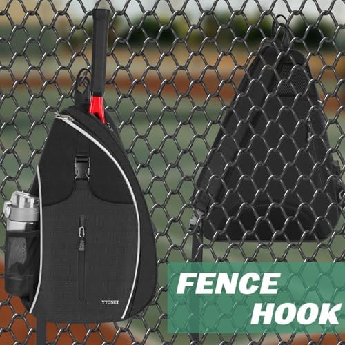 Ytonet Water Resistant Tennis Sling Backpack Crossbody for Men Women | Ytonet Men Women Pickleball Badminton Rackets Co