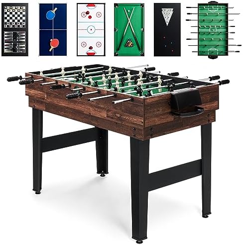 Best Choice Products 10-in-1 Combo Game Table Set for Home & Game RoomFriends & Family2x4ftHockey, Foosball, Pool, Shuff