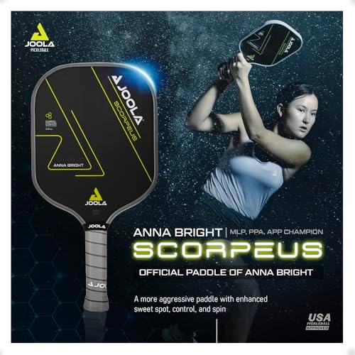 JOOLA Professional Pickleball Paddles - Raw Carbon Fiber Surface - Built for Spin, Speed & Control - USAP Approved - Tou