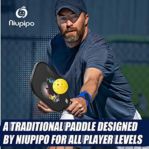 USAPA Approved Graphite Carbon Fiber Pickleball Paddles Set of 4 for Men Women, Polypropylene Honeycomb Core, Cushion |7