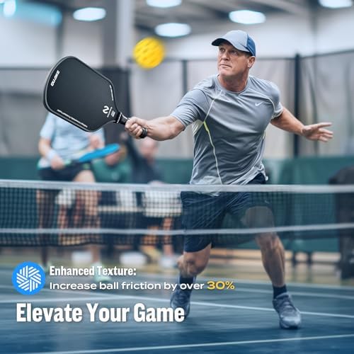 USAPA Approved Graphite Carbon Fiber Pickleball Paddles Set of 4 for Men Women, Polypropylene Honeycomb Core, Cushion |7