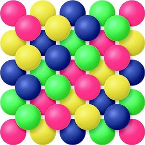 Lenwen Neon Colored Table Tennis Balls for Beer Party Decoration Competitive Games Sports Activities
