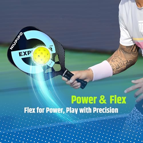 USAPA Approved Graphite Carbon Fiber Pickleball Paddles Set of 4 for Men Women, Polypropylene Honeycomb Core, Cushion |7