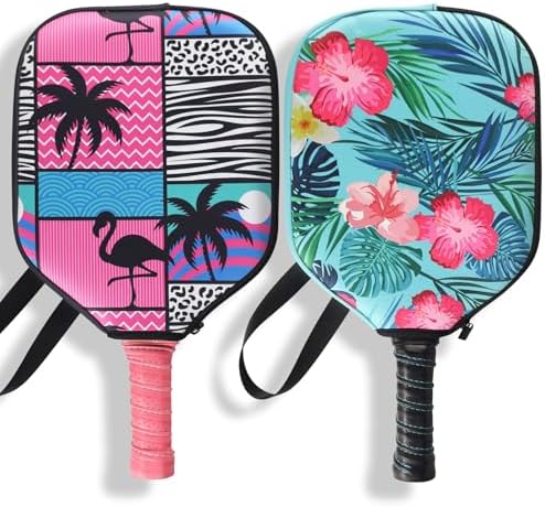 Neoprene Paddle Cover for Pickleball Racket, Durable Zipper Protection, 11.8" * 9.05" Soft Pickleball Paddle Sleeve | Z