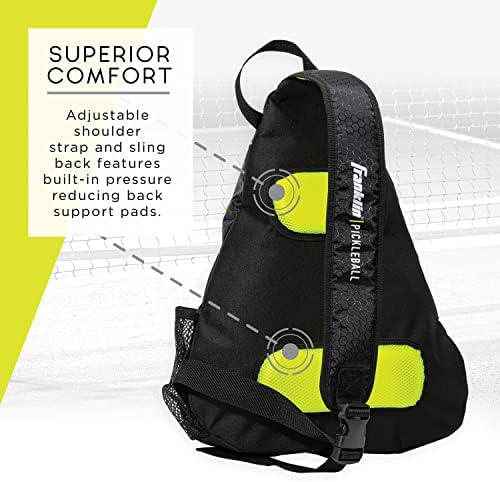Franklin Sports Pickleball Bags - Sling Bag Backpack for Gear + Equipment - Perfect for Men + Women - Holds Paddles, Bal