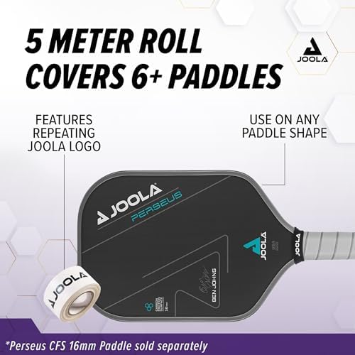 JOOLA Pickleball Paddle Edge Tape | Protects Edge Guard, Fits Any Brand & Size, 5 Meter Roll | Perfect for Enthusiasts &