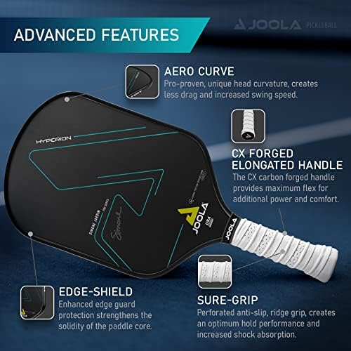 JOOLA Professional Pickleball Paddles – Raw Carbon Fiber Surface – USAP Approved – Built for Spin, Speed & Control – Hyp
