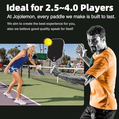 Carbon Fiber Pickleball Paddle for Ultimate Spin & Consistency | 16mm Shark Power Polymer Core Pickleball Paddle | Carb