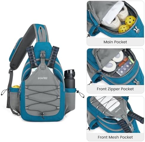 Pickleball Bag Crossbody Sling Bag Gifts for Men Women OEKO-TEX STANDARD 100 Pickleball Backpack