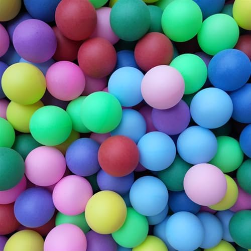 Colorful Table Tennis Balls 70 Pcs for Kids, 40mm Plastic Ping Pong Balls Bulk Entertainment | Colorful Table Tennis Ba