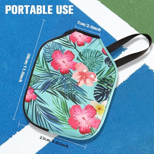 Neoprene Paddle Cover for Pickleball Racket, Durable Zipper Protection, 11.8" * 9.05" Soft Pickleball Paddle Sleeve | Z