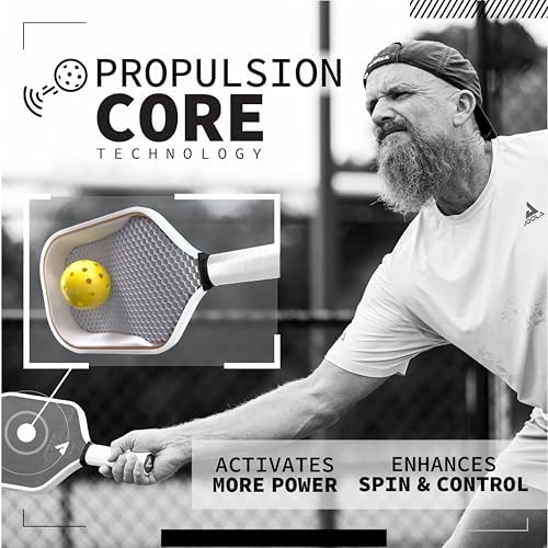 JOOLA Perseus MOD TA 15 Pro Player Edition Pickleball Paddle - More Power & Spin - Carbon Fiber Pickleball Paddle - Gen