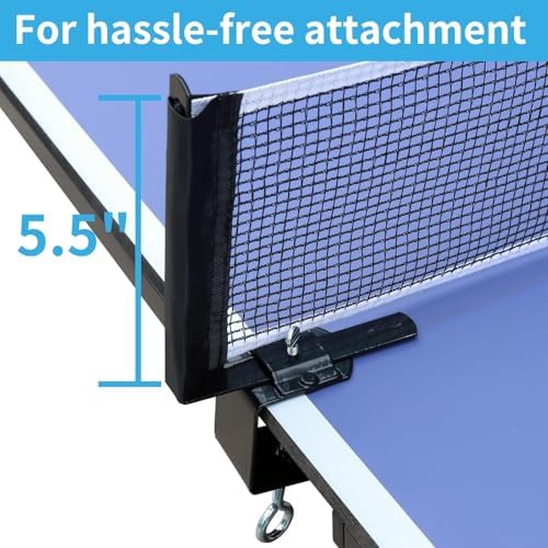 Table Tennis Table Foldable MDF Multi-Use, |5FT/6FT/9FT for Kid Teenager Adult