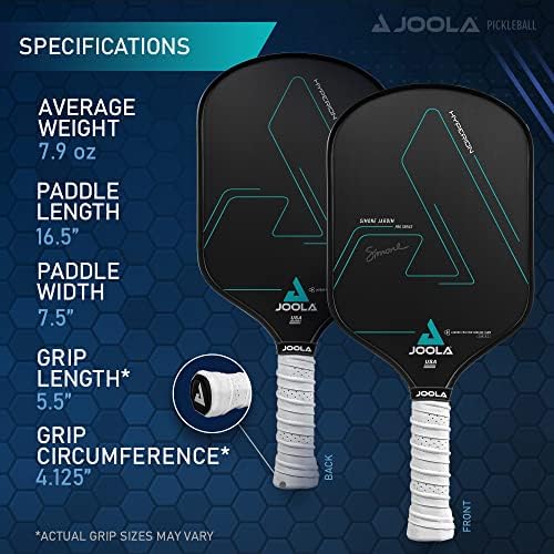 JOOLA Professional Pickleball Paddles – Raw Carbon Fiber Surface – USAP Approved – Built for Spin, Speed & Control – Hyp