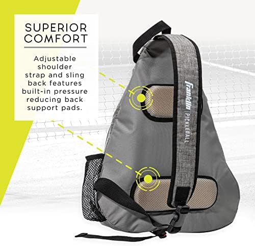 Franklin Sports Pickleball Bags - Sling Bag Backpack for Gear + Equipment - Perfect for Men + Women - Holds Paddles, Bal