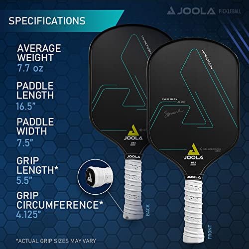 JOOLA Professional Pickleball Paddles - Raw Carbon Fiber Surface - Built for Spin, Speed & Control - USAP Approved - Tou