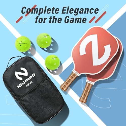 USAPA Approved Graphite Carbon Fiber Pickleball Paddles Set of 4 for Men Women, Polypropylene Honeycomb Core, Cushion |7