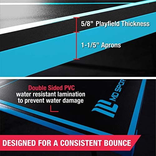 MD Sports Foldable Table Tennis Table for Family Game Rooms with Nets Included | MD Sports Multiple Styles Table Tennis