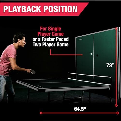 MD Sports Foldable Table Tennis Table for Family Game Rooms with Nets Included | MD Sports Multiple Styles Table Tennis