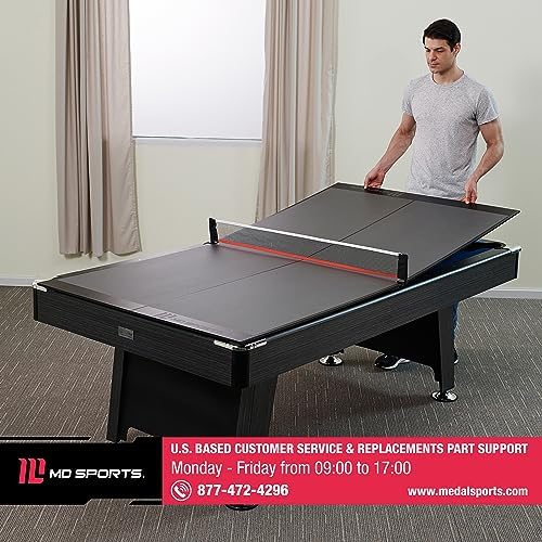 MD Sports Foldable Table Tennis Table for Family Game Rooms with Nets Included | MD Sports Multiple Styles Table Tennis