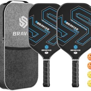 Pickleball Paddles Set of 2 USAPA Approved T700 Raw Carbon Fiber Pickleball Paddle with Friction Surface for Men and Wom