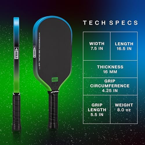 JOOLA 3S Pickleball Paddles – Raw Carbon Fiber Surface – UPA-A Certified – Ben Johns Perseus, Hyperion, Scorpeus & Magnu