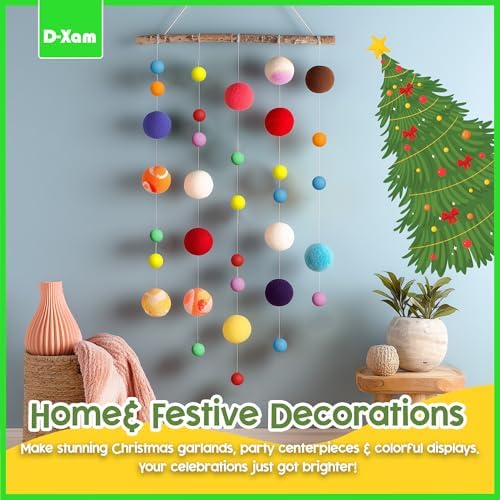 D-Xam Multi Color Ping Pong Balls for Games and School Activities Pack of 50, 30 and More Size 40mm Colorful Pongs