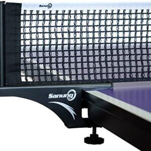 Sanung S405 Thickened Table Tennis Net and Post Set for Professionals Easy to Carry and Install High Duty Foldable Net w