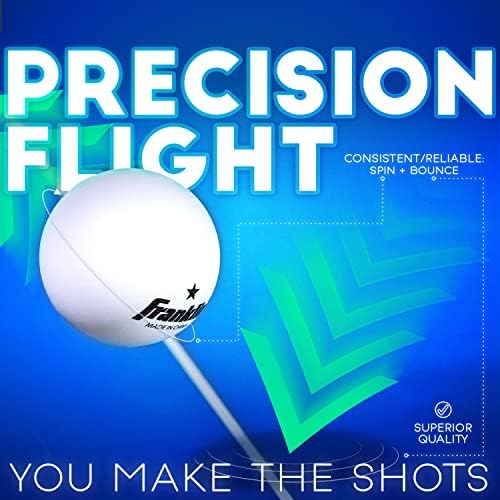 Franklin Sports Ping Pong Balls - White 38mm Official Weight - One Star Professional Quality - 6 Pack
