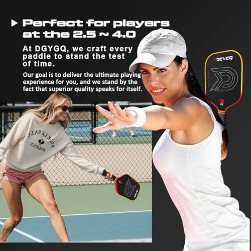 Pickleball Paddles - Professional Carbon Fiber Paddle with Honeycomb Core - Lightweight Precision & Enhanced Shock Absor
