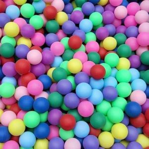 Colorful Table Tennis Balls for Kids Entertainment Bulk Pack | DIY Pong Balls for Holiday Decorations 185pcs | Educatio