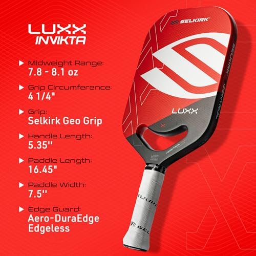 High Performance Selkirk Sport LUXX Control Pickleball Paddle for Ultimate Control and Power | Selkirk Sport LUXX Carbo