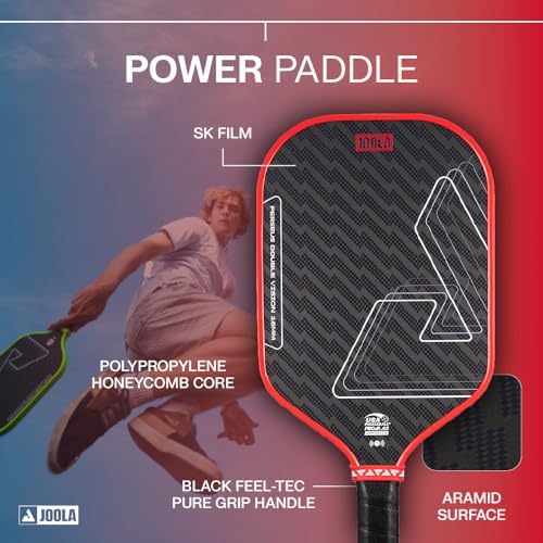 JOOLA Double Vision 16mm Pickleball Paddle - USAP Approved - NFC Chip Enabled