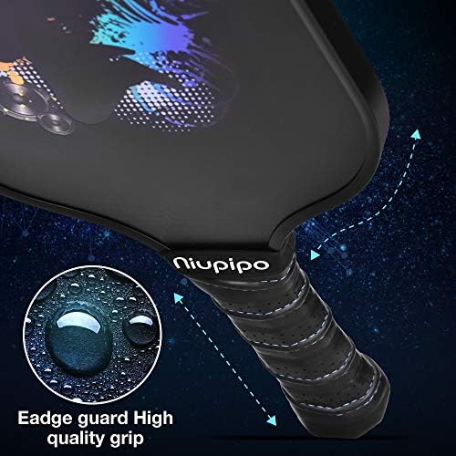 USAPA Approved Graphite Carbon Fiber Pickleball Paddles Set of 4 for Men Women, Polypropylene Honeycomb Core, Cushion |7