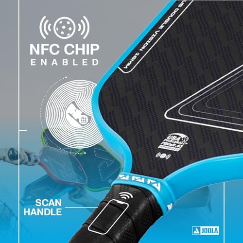 JOOLA Double Vision 16mm Pickleball Paddle - USAP Approved - NFC Chip Enabled