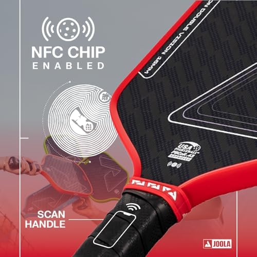 JOOLA Double Vision 16mm Pickleball Paddle - USAP Approved - NFC Chip Enabled
