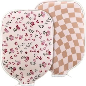 Pickleball Paddle Cover Neoprene Racket Sleeve with Zipper Compatibility Men Women