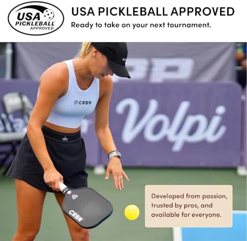 CRBN Pickleball X Series Power Paddle - Carbon Fiber Pickaxe for Enhanced Performance