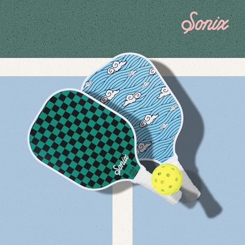 Sonix USAPA Approved Pickleball Paddles Set of 2 for Adults | Fiberglass Surface Pickleball Set with 2 Rackets, 4 Balls,