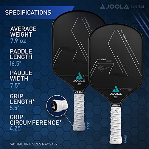 JOOLA Professional Pickleball Paddles – Raw Carbon Fiber Surface – USAP Approved – Built for Spin, Speed & Control – Hyp