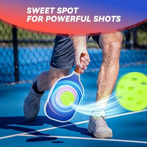 USAPA Approved Graphite Carbon Fiber Pickleball Paddles Set of 4 for Men Women, Polypropylene Honeycomb Core, Cushion |7