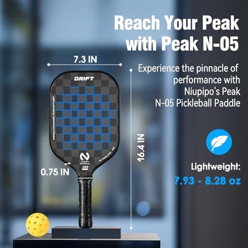 USAPA Approved Graphite Carbon Fiber Pickleball Paddles Set of 4 for Men Women, Polypropylene Honeycomb Core, Cushion |7