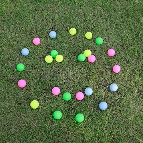 Ping Pong Balls 12PCS 4cm Plastic Colored for Party Decoration Learning Activities Sport Class Carnival Games