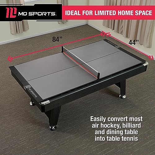 MD Sports Foldable Table Tennis Table for Family Game Rooms with Nets Included | MD Sports Multiple Styles Table Tennis