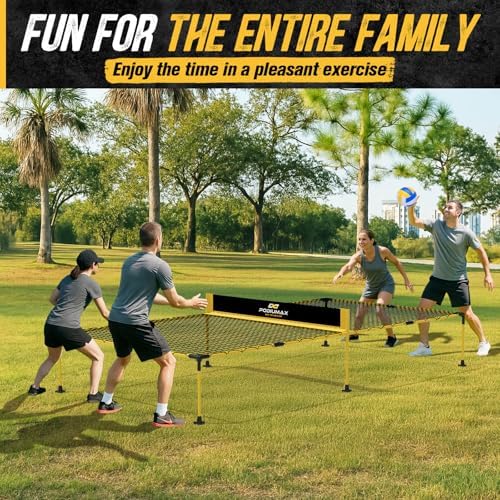 Podiumax Outdoor Family Game Table Tennis Table for Adults and Family | Portable Ping Pong/Pickleball/Volleyball Net Se